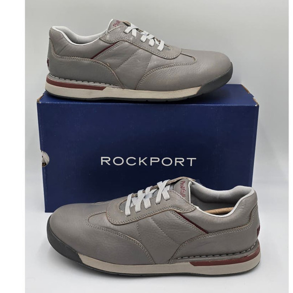 Rockport Prowalker 7200 Plus Sneakers Grey Premium Leather EVA Shoes Men\'s 10M main image 3